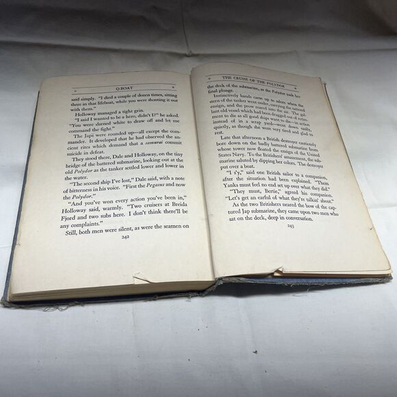 Q-Boat 1943 First Edition book by Frank W. Mason Illustrated byFrank Beaudouin - Picture 11 of 12